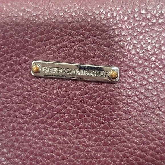 Rebecca Minkoff Crossbody BagBurgundy LeatherSilver-Tone Hardware - Picture 8 of 8